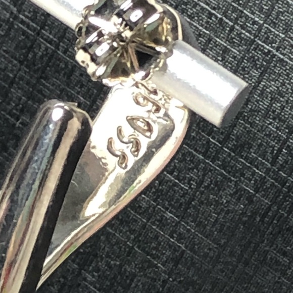 SIMON SEBBAG SSD Sterling Silver Oval Open Hoop Earrings - Picture 6 of 16